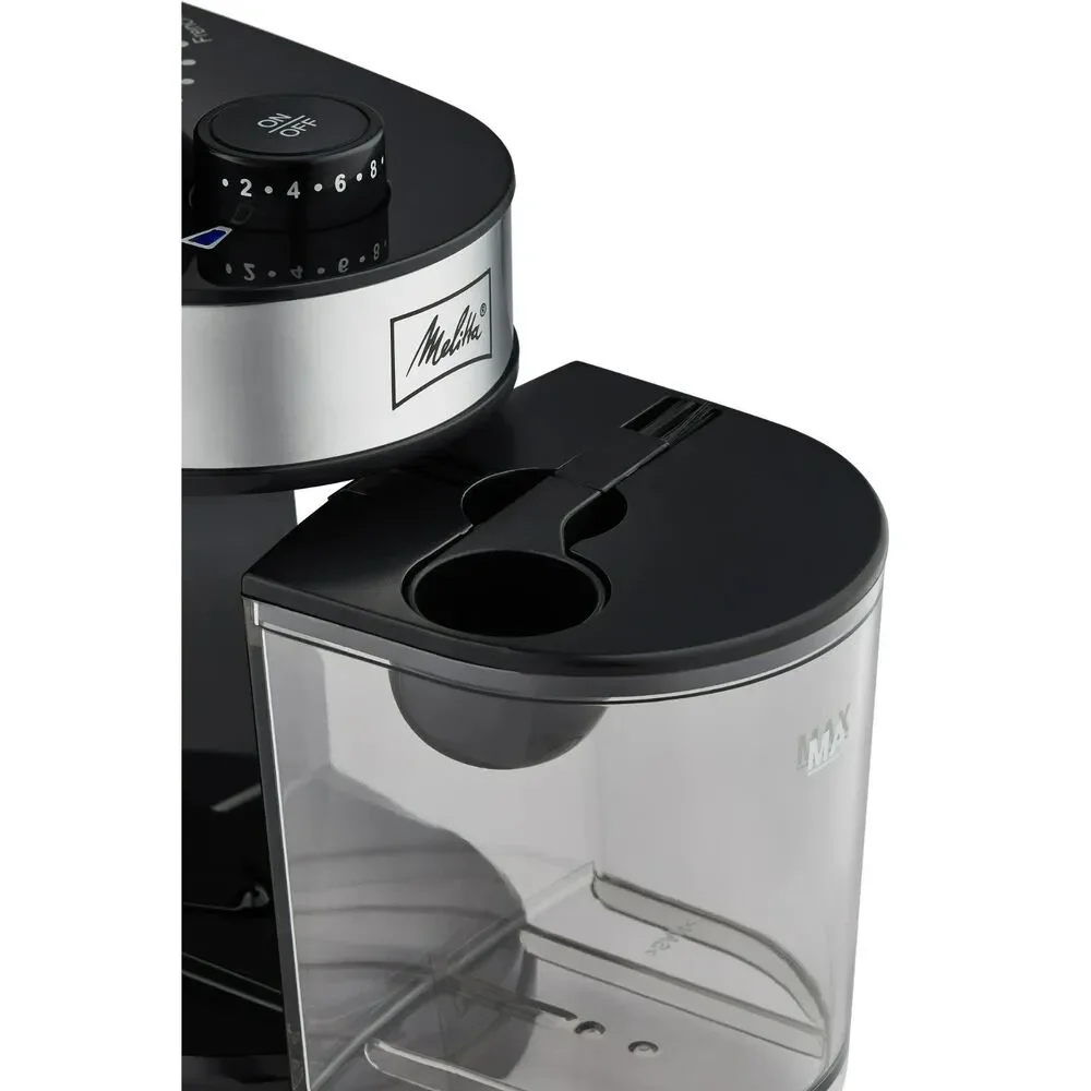 Melitta Molino Burr Coffee Grinder – 8 oz Capacity, 13 Griding Settings -New